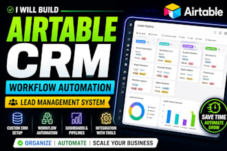 build airtable database airtable CRM setup and workflow automation for business