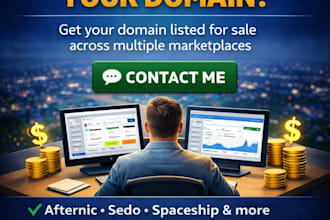 list your domains for sale on the most popular platforms