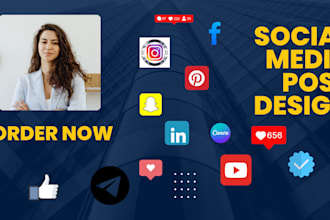 design instagram, facebook posts and youtube thumbnail