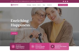 design home care website healthcare website medical website for home care leads