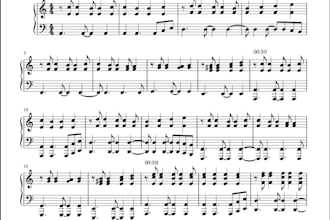 do professional piano and vocal music transcription