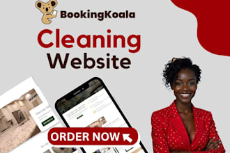 build cleaning service website with pricing parameters using booking koala