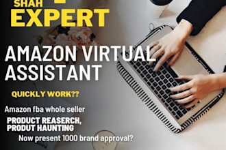 be your amazon virtual assistant, amazon fba consultant, amazon PPC specialist