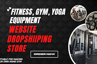 design fitness equipment website gym yogo equipment store fitness website