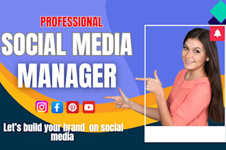 be social media marketing manager and content creation, brand growth