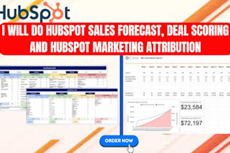 do hubspot sales forecast, deal scoring, and hubspot marketing attribution