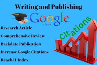 write and publish your research in peer reviewed journals for increased citation