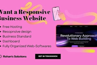 create responsive business website with free hosting