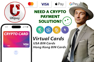 provide ucpay virtual crypto cards for online payments