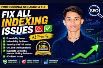 indexing issues fix for wix, shopify, wordpress and squarespace