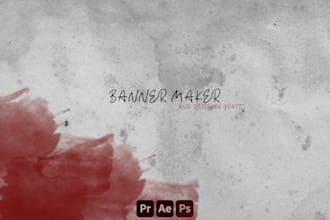 make your banner and logo for youtube and twitch