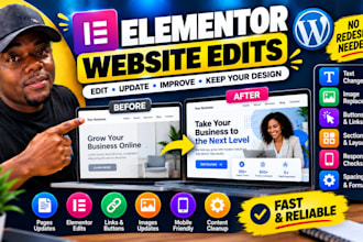 edit and update your wordpress elementor website