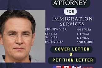draft eb2 niw,h1b,f1,b1,l1 and 01 visa petition,cover letters and immigration