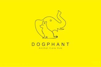 do modern minimalist line art text or badge logo design