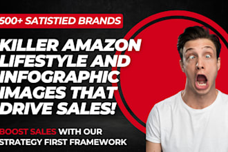 design killer amazon product listing lifestyle and infographic images
