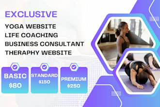 create life coaching, consultant, trainer, counselling, yoga, therapy website