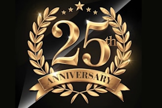 make excellent event and anniversary logo