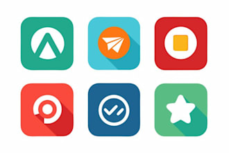 create a modern app icon logo