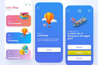 build quiz app education app kid learning app
