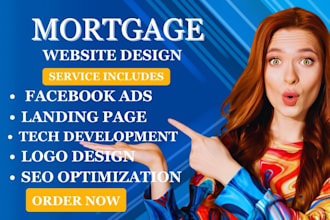 design mortgage website, mortgage landing page loan website calculator mortgage