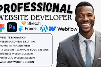 build stunning, responsive seo optimized framer website for your business