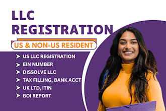 do US llc registration, uk ltd company, ein number boi report, itin dissolve llc