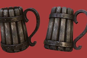 create 5 stylized 3d game ready assets for your indie game