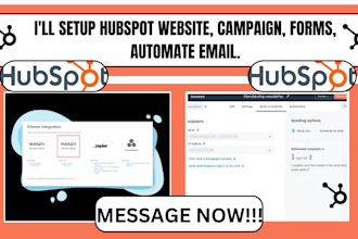 setup hubspot website campaign forms automate email