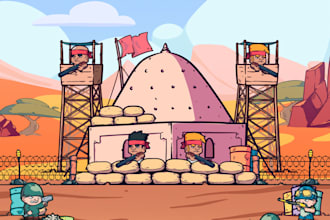 do android unity 2d game, game map development, IOS game, game UI, level design