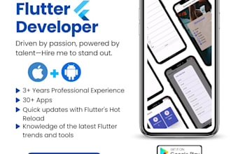 be your flutter expert and hybrid developer for firebase mobile apps