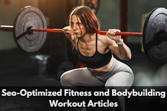 write fitness articles about gym supplements exercise bodybuilding and workouts