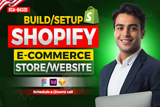build a custom shopify ecommerce website and dropshipping store