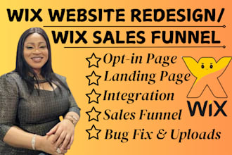 build wix landing page wix website redesign wix sales funnel squarespace