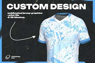 design a custom jersey for your team, esports team, or company