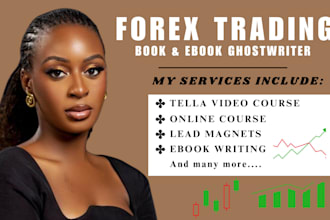 write forex trading ebook online course, day trading, video course, stock market