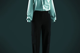 render 3d fashion wears, clothing design and animation