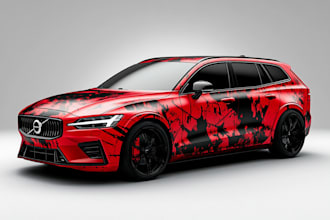 design awesome car, van, vehicle wrap design and vehicle