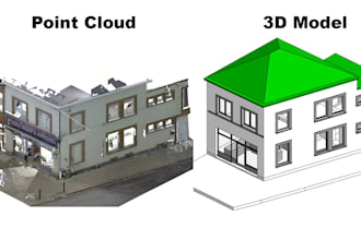 convert revit models, 2d drawings or sketchup from point cloud