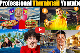 design professional youtube thumbnail travel sport kids