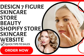7 figure skincare shopify store beauty shopify store skincare website