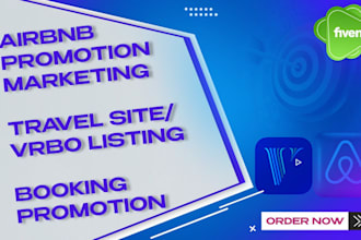 do airbnb promotion, airbnb marketing, travel site, or vrbo listing on social