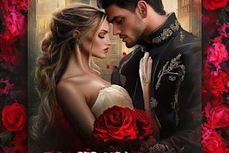design high quality romance book or ebook cover