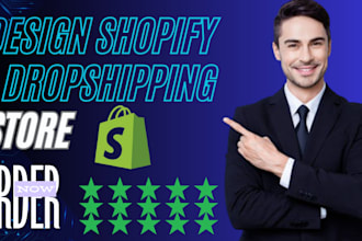 design and redesign shopify fashion one product dropshipping store