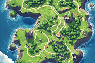 create fantasy, retro and vintage maps for board games