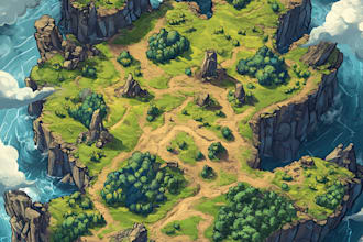 create vector game map for your project