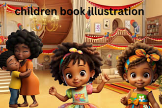 do african american childrens book story book illustration children book
