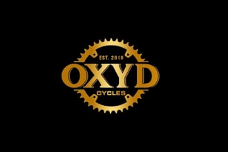design craft industrial strength motorcycle startup logo