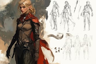 draw your dnd character art