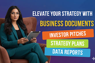 design a professional and investor ready pitch deck