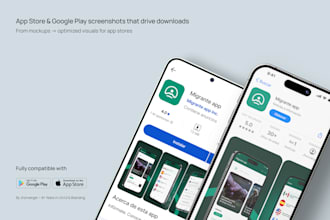 design app store screenshots for playstore and appstore